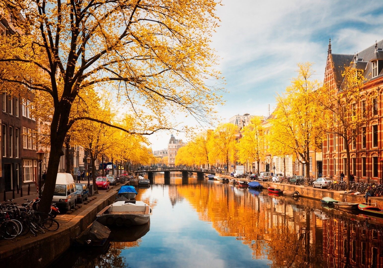 Каналите на Амстердам, Нидерландия 