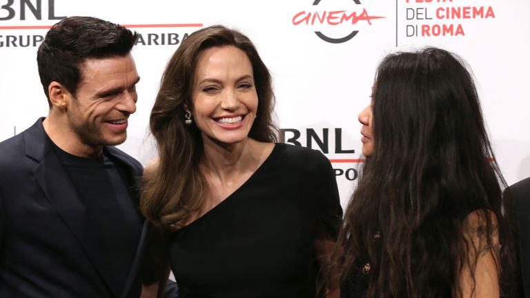 Richard Madden hugged and laughed Angelina to tears