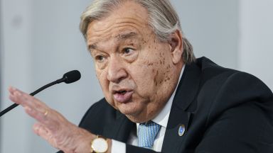 Генералният секретар на ООН Антониу Гутериш настоя за спиране на