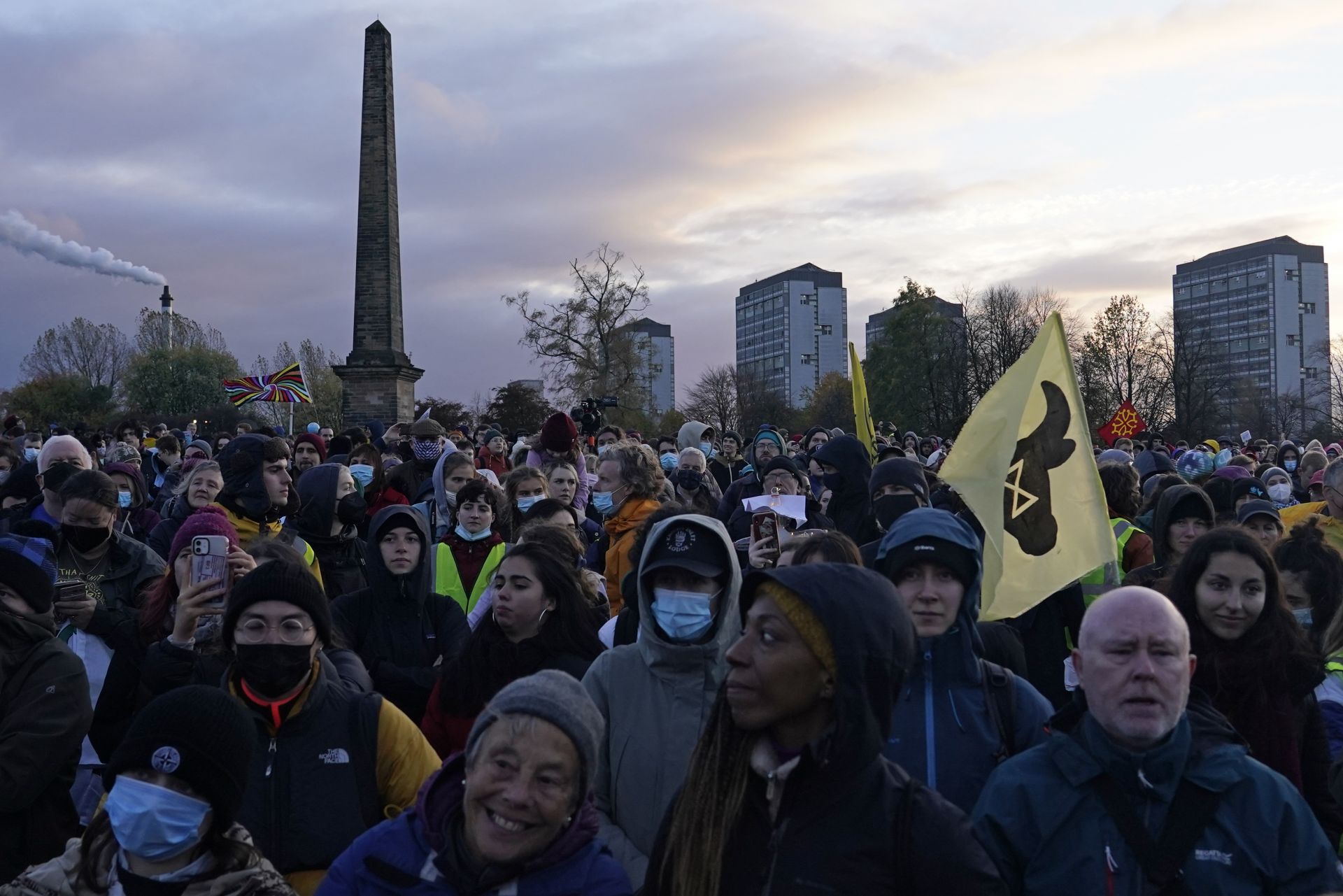 Протестиращи в Глазгоу