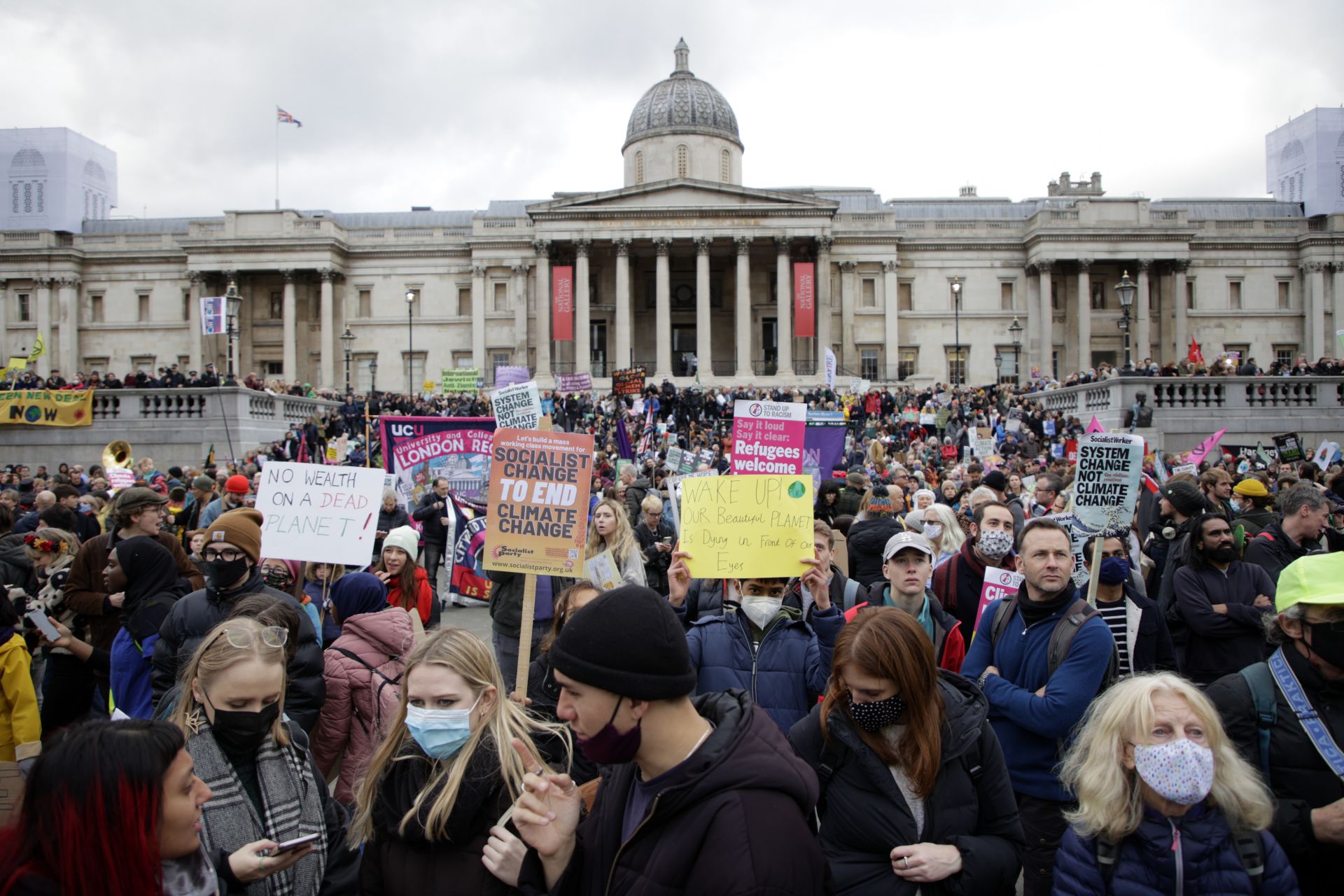 Протестът в Лондон