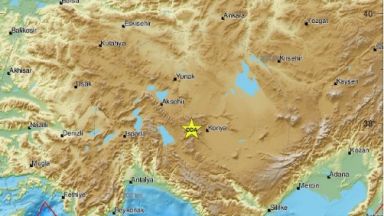 Земетресение с магнитуд 5 1 беше регистрирано днес в централния турски