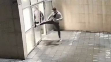 Пореден вандалски акт е регистриран в закрития надлез на международния