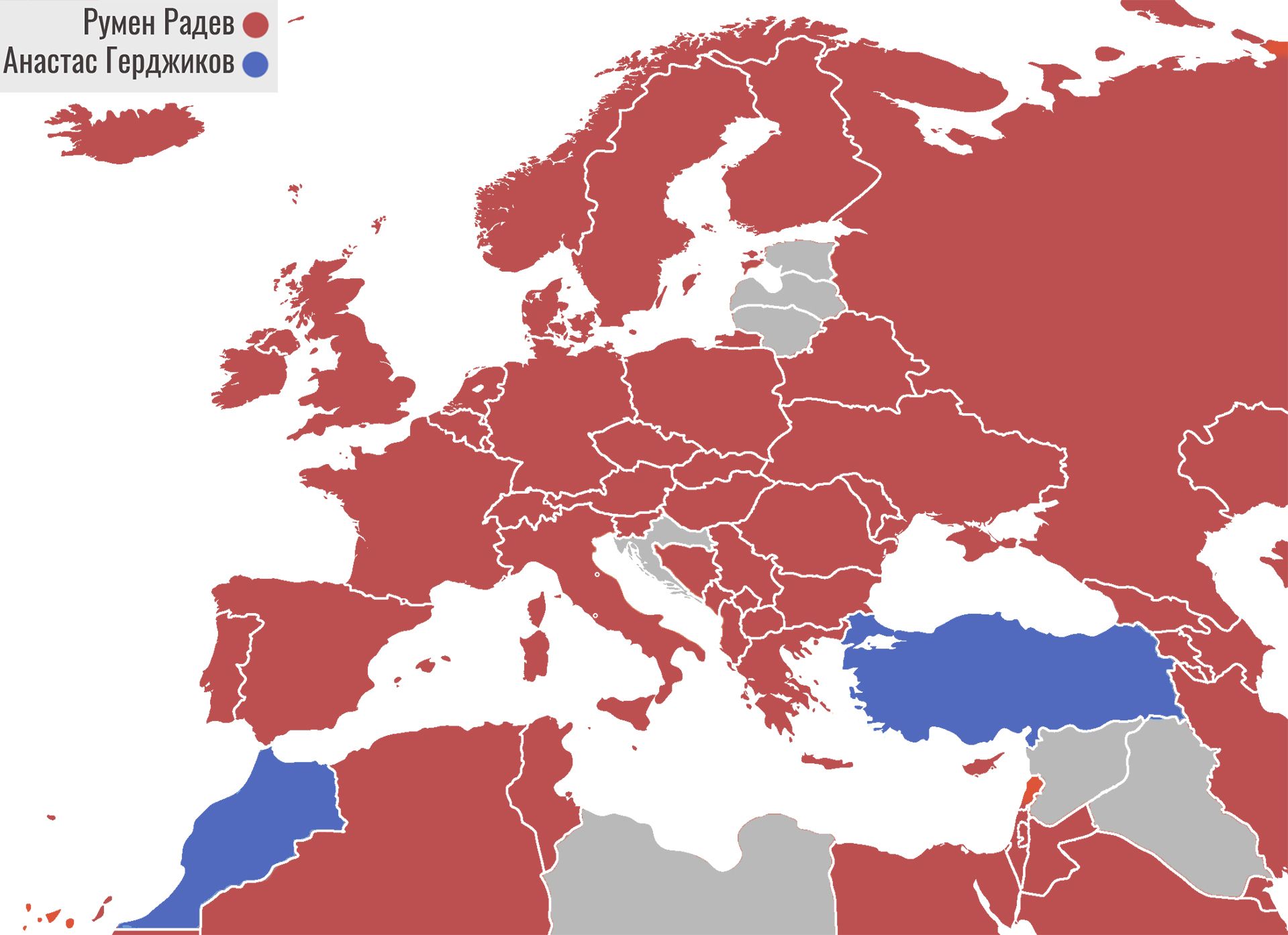  Анастас Герджиков печели само в Турция и Мароко от задграничния избор 