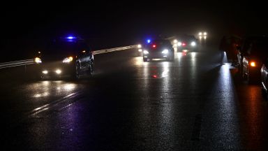 Участъкът от магистрала Струма край разклона за село Боснек където