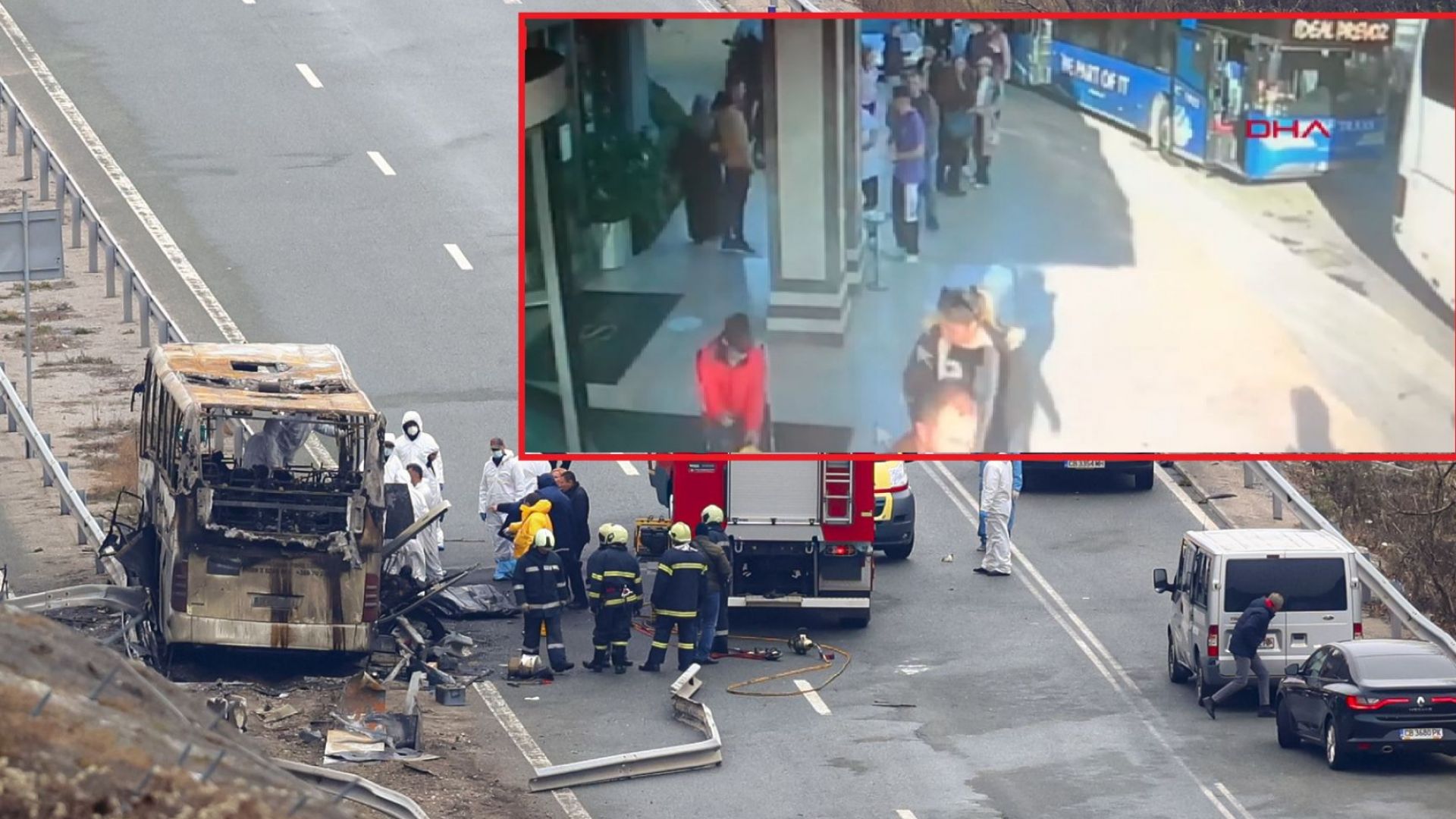 Турска медия разпространи кадри, на които загиналите пътници се качват в автобуса-ковчег (видео)