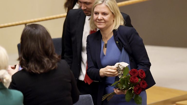 Магдалена Андершон, лидерката на шведските социалдемократи и досегашна министърка на