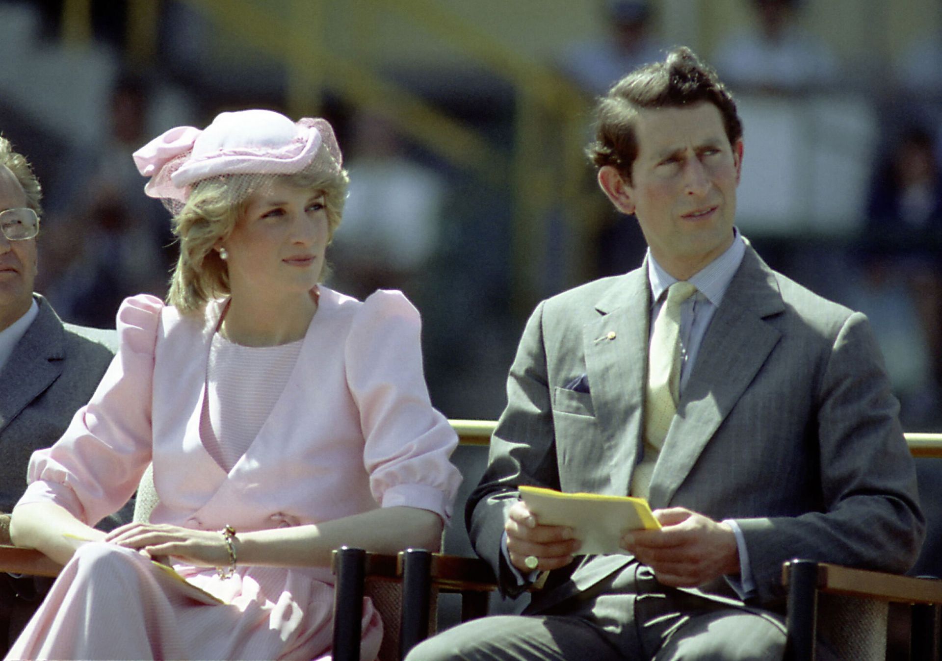 На тенис мач през 1983 година, преди облаците да надвиснат над брака им
