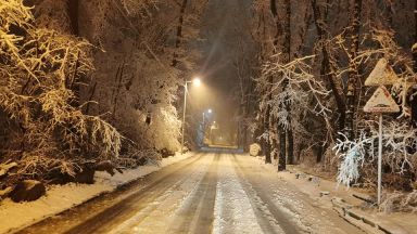 София се събуди със снежна покривка закъсал автобус и трамваи Обилният