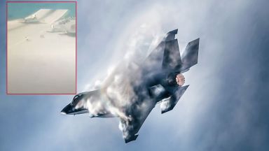 Появи се секретно видео от разбиването на британския F-35 в Средиземно море