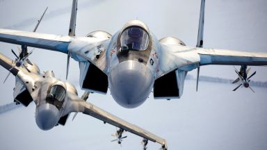 Многоцелеви изтребители Су 35С от руските Виеннокосмически сили са нa процес