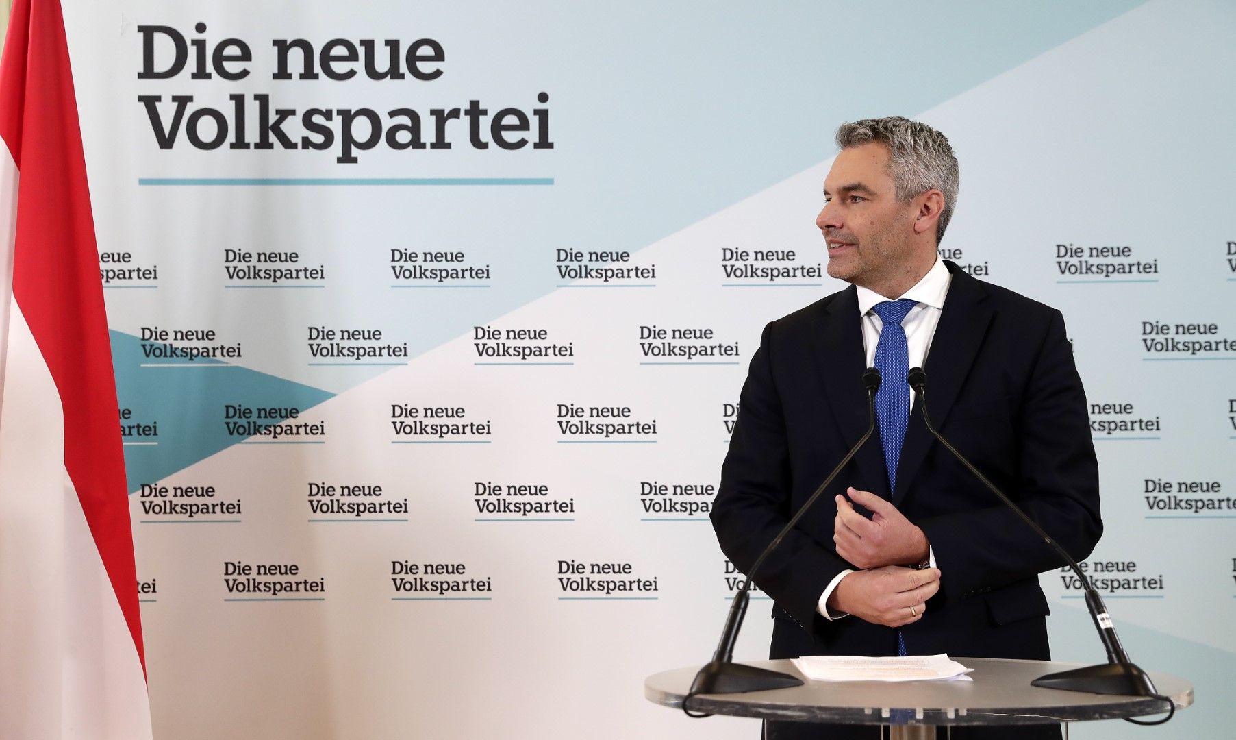 Избраният единодушно за нов ръководител на управляващата Австрийска народна партия (АНП) Карл Нехамер