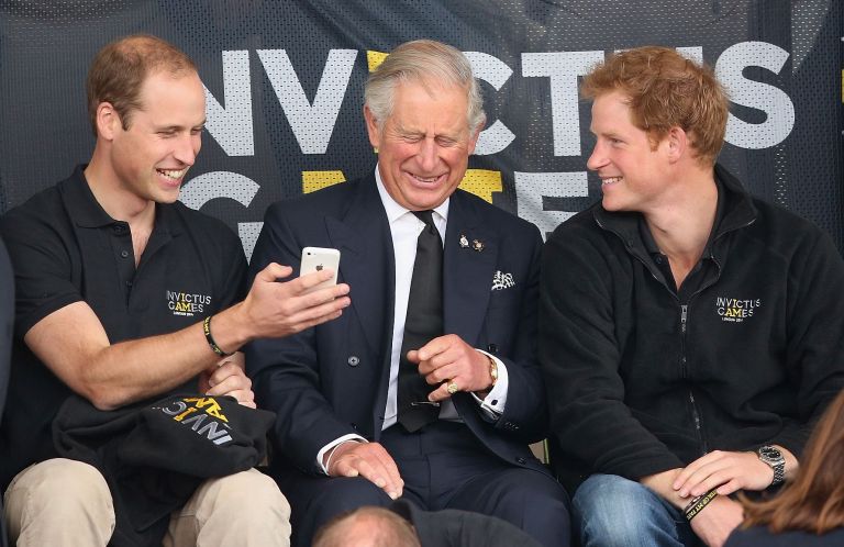 Princes William, Charles and Harry in the good old days