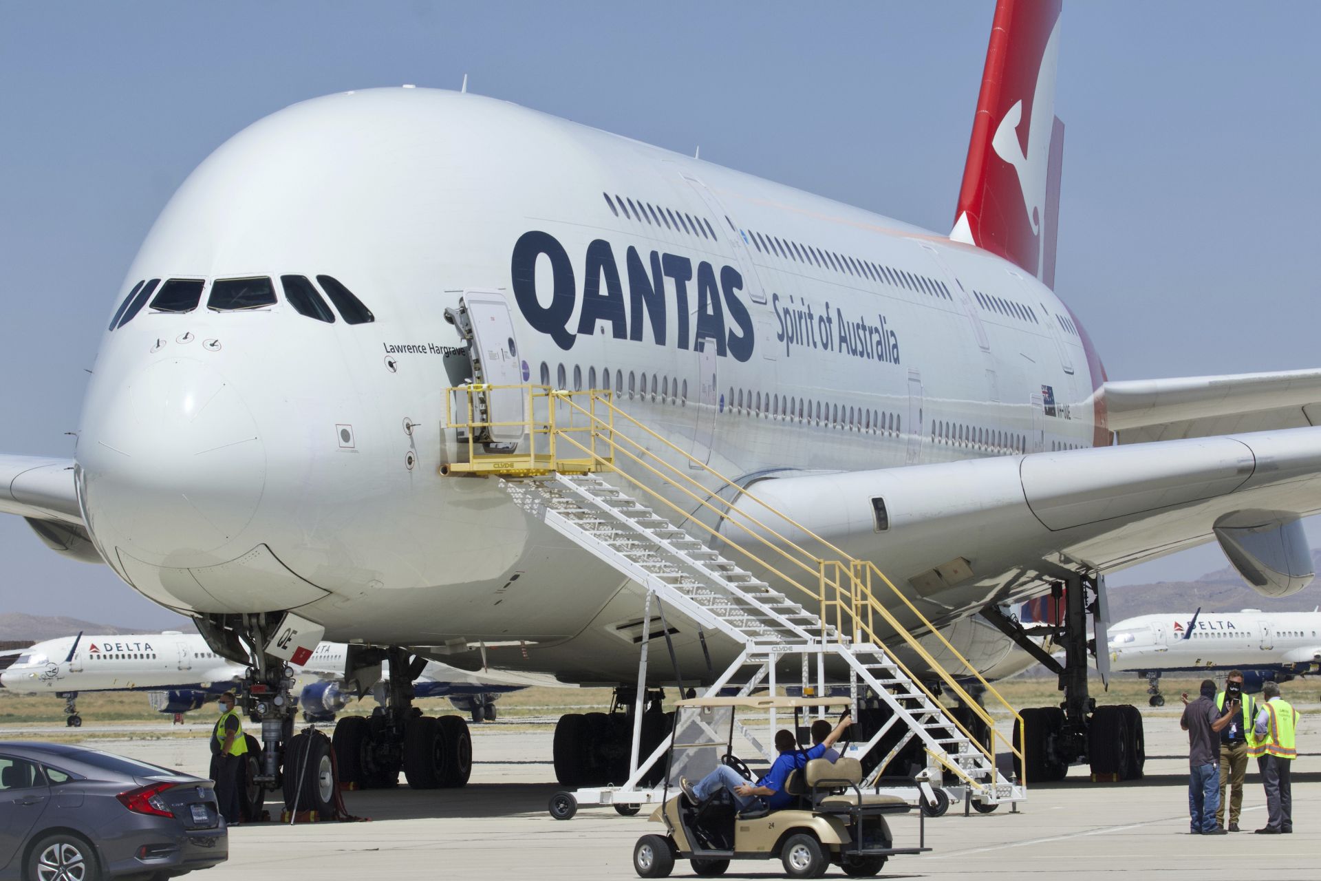 Самолет Airbus A380 на Qantas