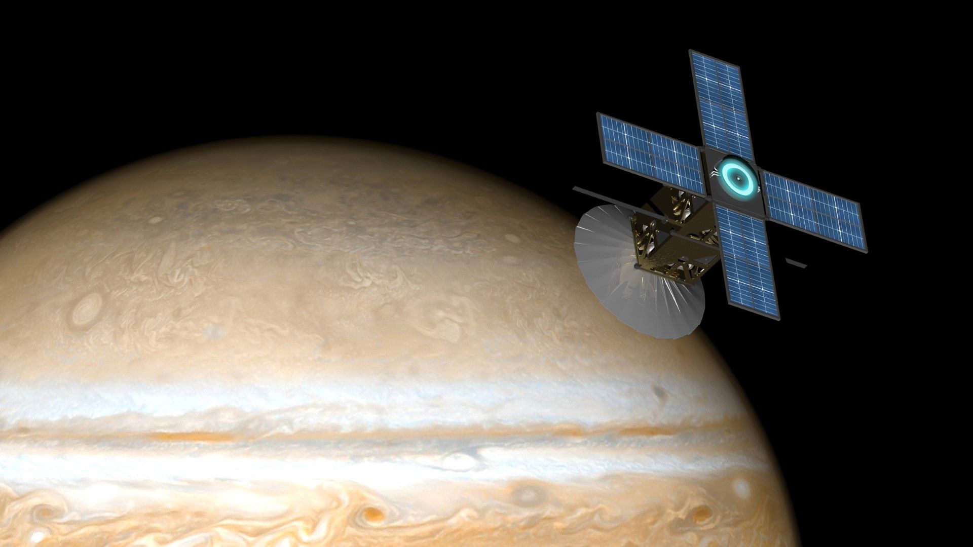 Сондата "Джуно" се намира в орбита около Юпитер