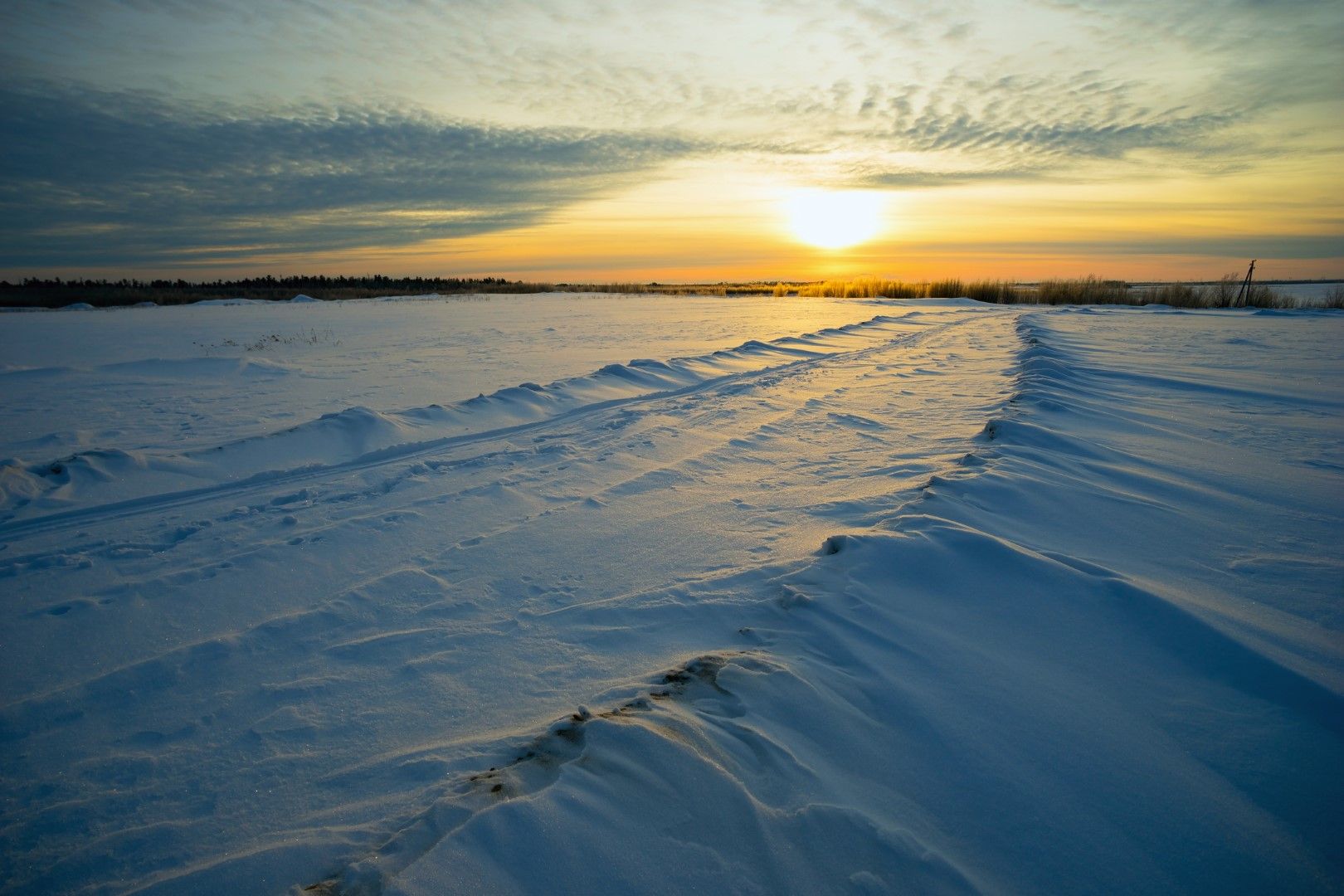 Зимна пустош в Ханти-Мансийск
