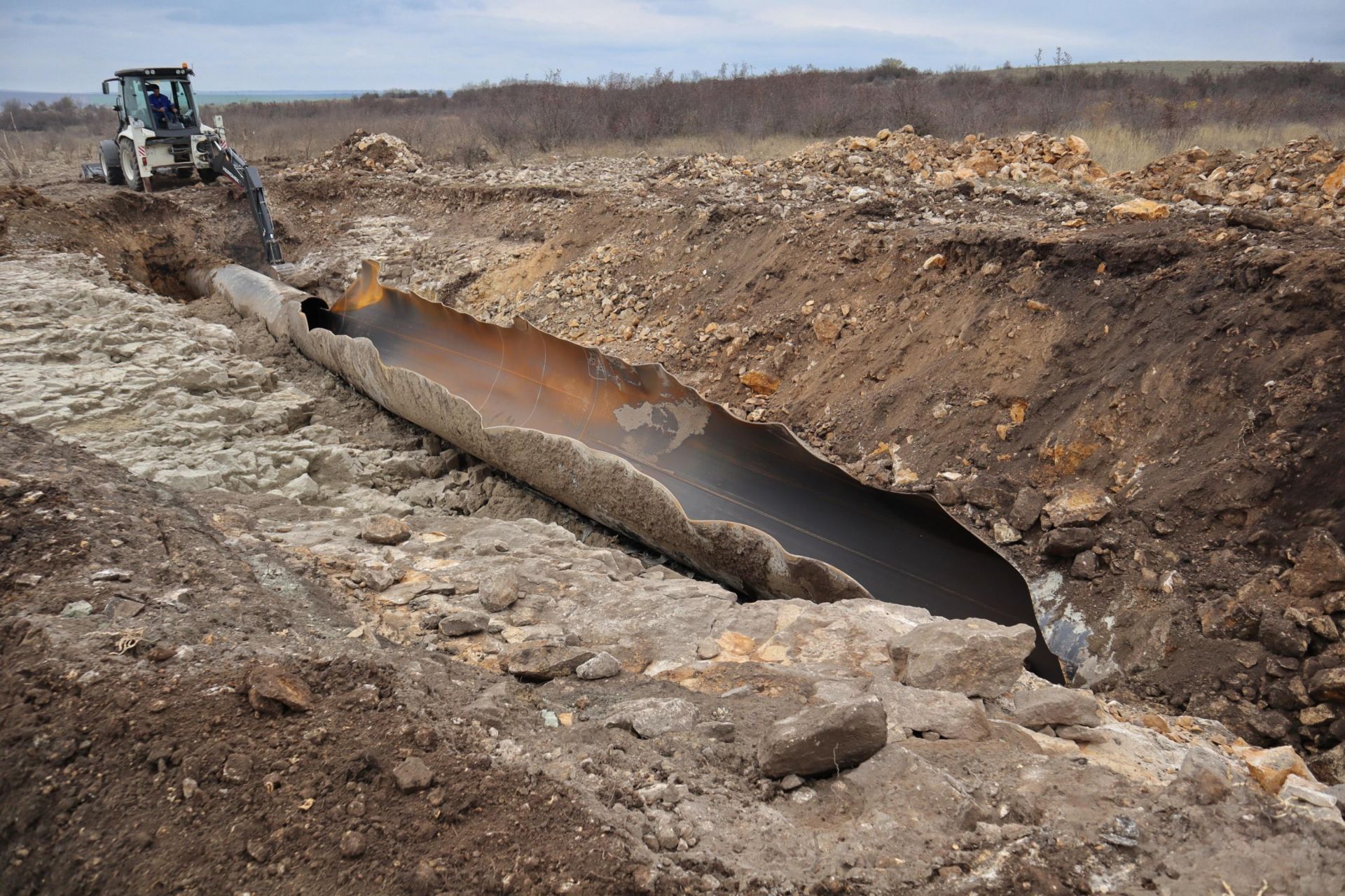 Взрив на руски газопровод край село Ветрино