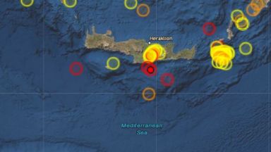 Ново силно земетресение край остров Крит