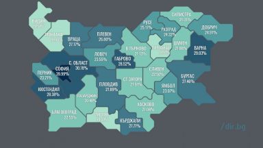 Къде в България хората са най-ваксинирани и къде - най-неваксинирани срещу COVID-19