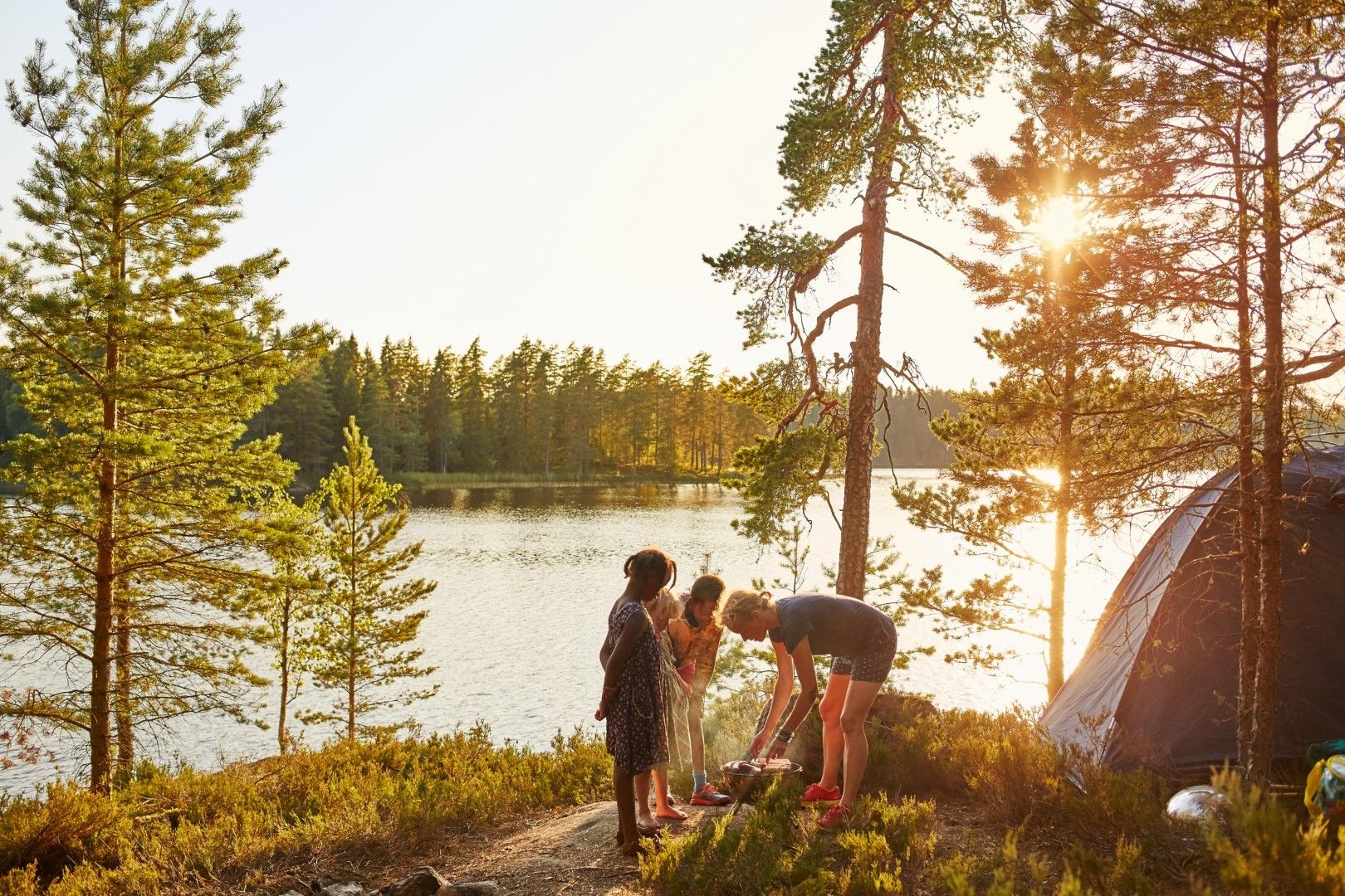 Всеки в Швеция може да разпъне палатката си, където реши, стига да не пречи на другите