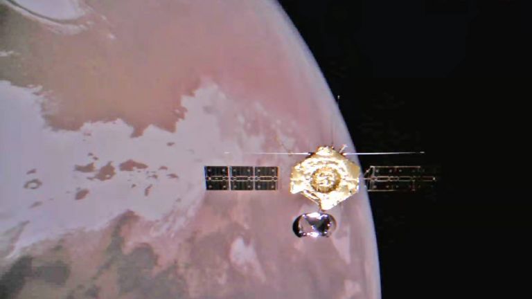 Китай с епично космическо селфи от Марс
