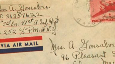 Писмо изпратено от американски войник в Германия до майка му