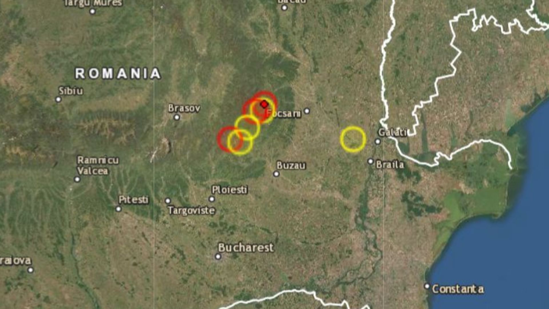Три земетресения в Румъния тази нощ, две от тях във Вранча