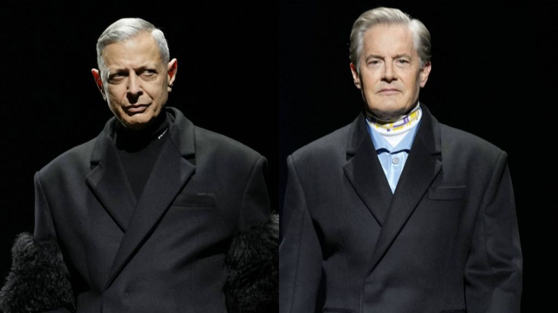 Джеф Голдблум от "Джурасик парк" и Кайл Маклоклан от "Туин Пийкс" превзеха модния подиум в Милано