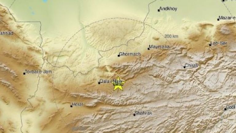 Земетресение с магнитуд 5,6 разтърси днес Западен Афганистан, съобщи Европейско-средиземноморският