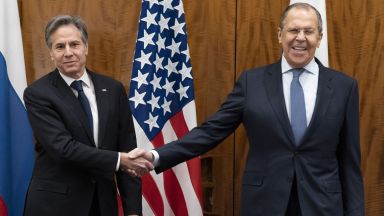 Американският държавен секретар Антъни Блинкън и руският външен министър Сергей