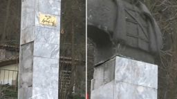 Крадци опитаха да задигнат бюст-паметник на Ботев, теглейки го с автомобил