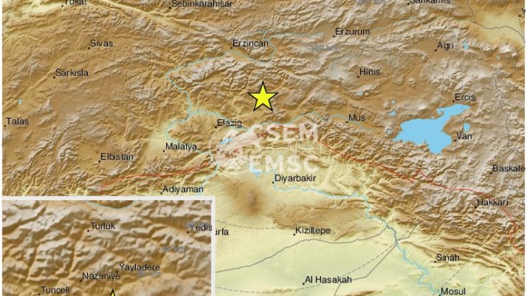 Земетресение от 4,7 е станало днес в окръг Бигньол, Източна
