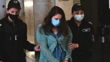 На заседание в Окръжния съд в Благоевград обвинената за убийството