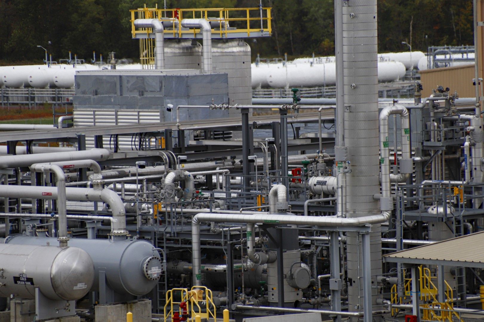 Заводът за преработка на газ MarkWest Bluestone в Евънс Сити, Пенсилвания на 17 октомври 2019 г.