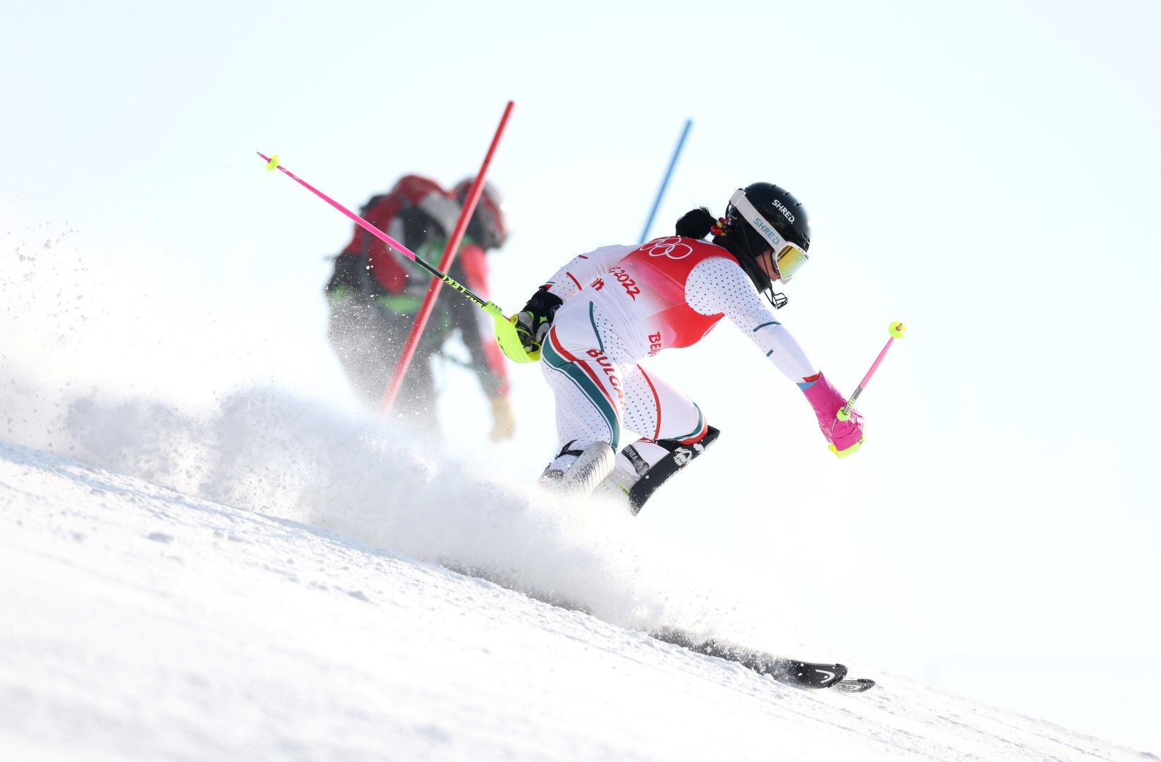 Нашата Ева Вукадинова се сблъска с доста необичайна ситуация в алпийските ски
