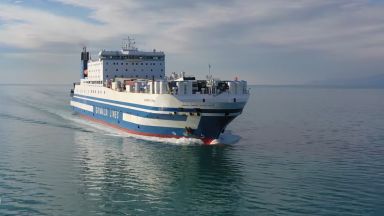 Пожар избухна на италиански пътнически ферибот в Йонийско море тази
