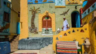Невероятните цветни нубийски къщи в Египет (снимки)
