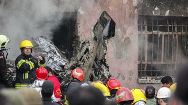 Изтребител Еф 5 е катастрофирал в северния ирански град Тебриз по