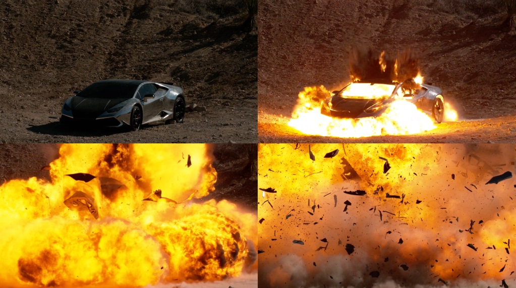 Американец взриви Lamborghini в името на изкуството