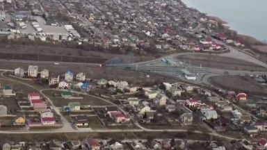Херсон е превзет от руските военни части Видео от дрон