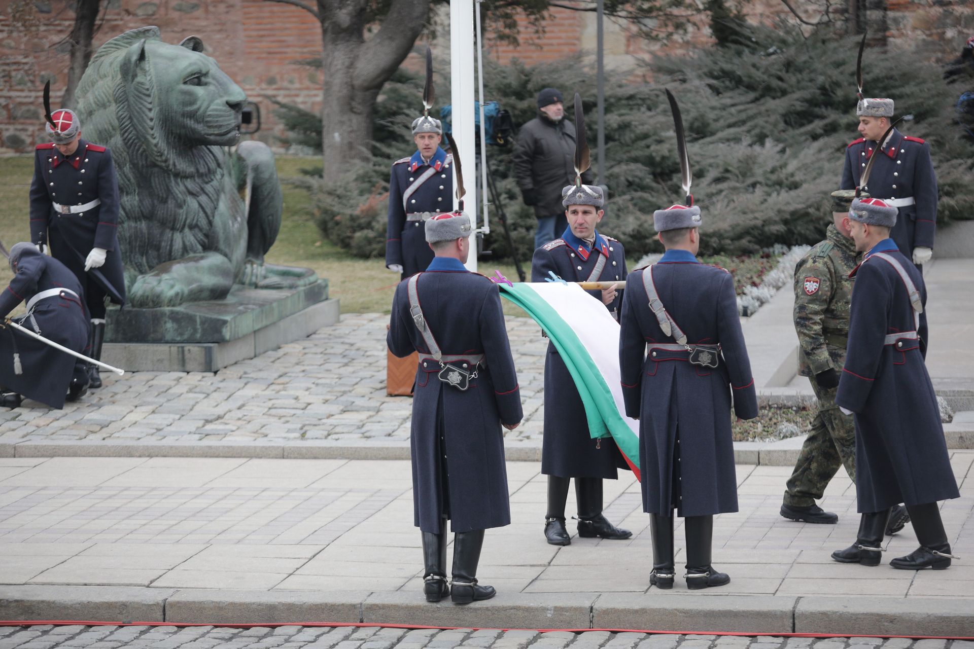 Церемонията на Паметника на незнайния войн в София