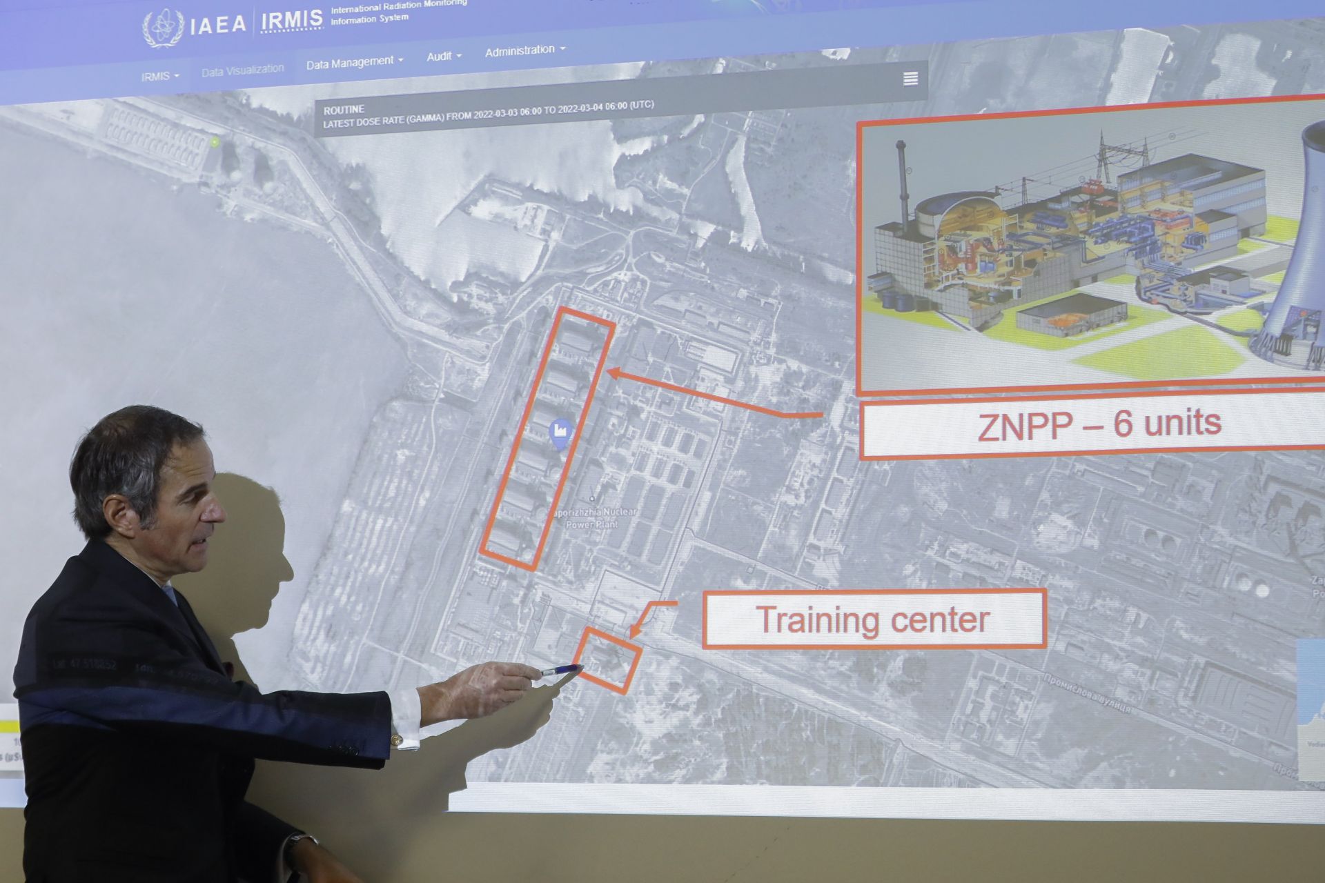 Директорът на МААЕ Мариано Гроси анализира ситуацията след пожара в АЕЦ "Запорожие"