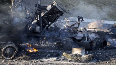 Русия атакува и разруши украинската военновъздушна база Староконстантинов като използва