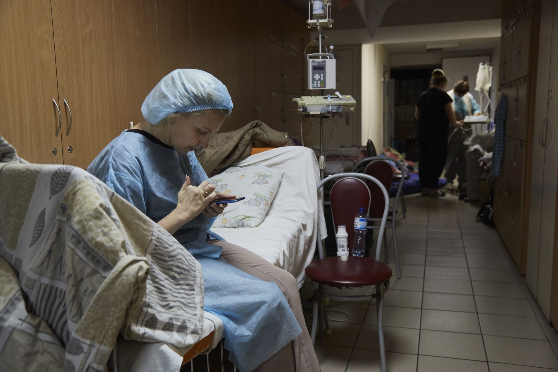 3 март, 2022 г. - Така изглежда отделението по детска онкология на националната болница "Охматдит" по време на военните действия в Киев
