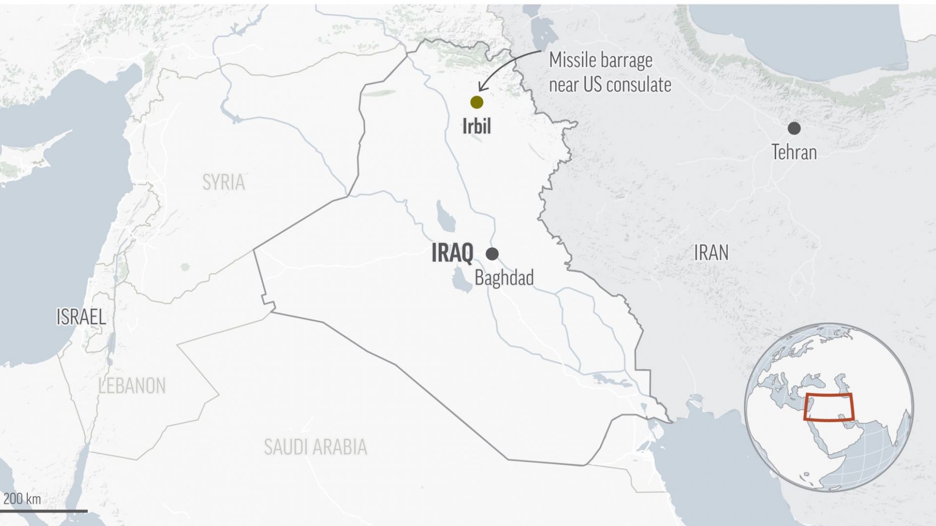 Иранският Корпус на гвардейците: Ние нападанахме с ракети тайни израелски бази в Ирак