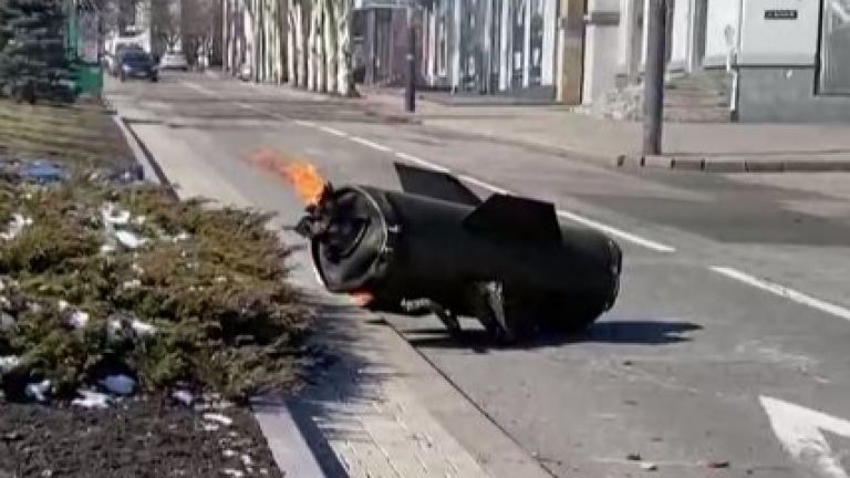 Ракета Точка-У е ударила град Донецк, съобщиха местните власти от