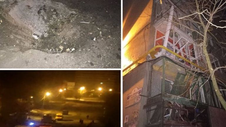 Жилищен квартал в град Макеевка в ДНР е бил ударен