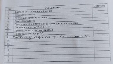 Прокуратурата показа документите от МВР след ареста на Борисов: Чиста политика (снимки)