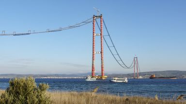 Как да видите новия мост рекордьор над Дарданелите