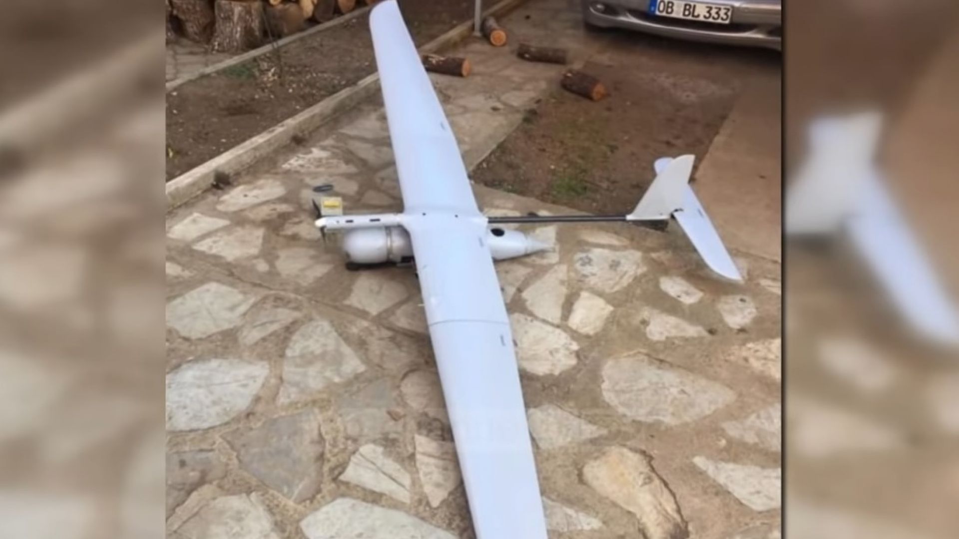 Дрон на КейФОР падна в двор на къща в Митровица (видео)